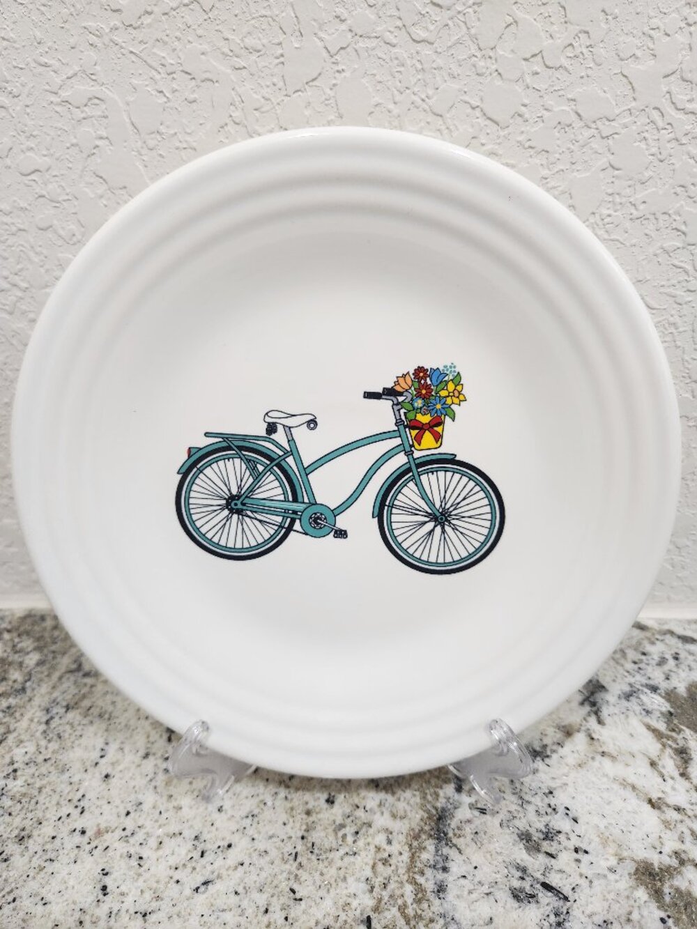 Fiestaware Belk Exclusive Spring Bicycle 9-inch Luncheon Plate